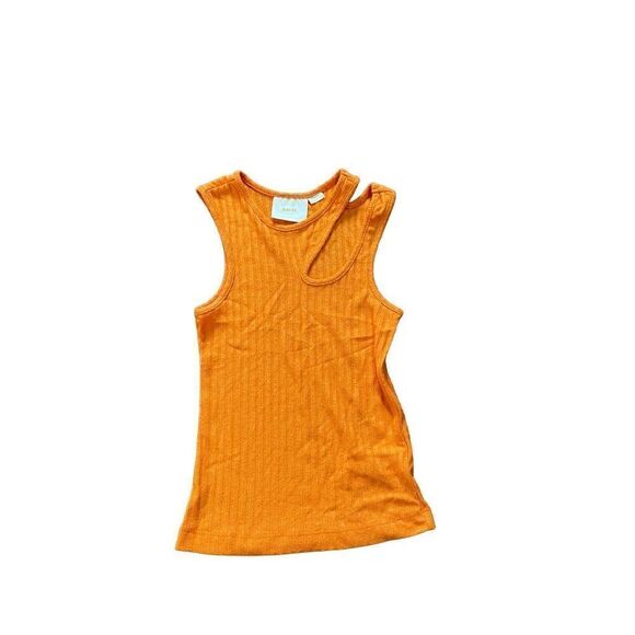 Maeve Anthropologie Orange Ribbed Cut
Out Tank Top Size XS Cutout
Sleeveless - Picture 1 of 7